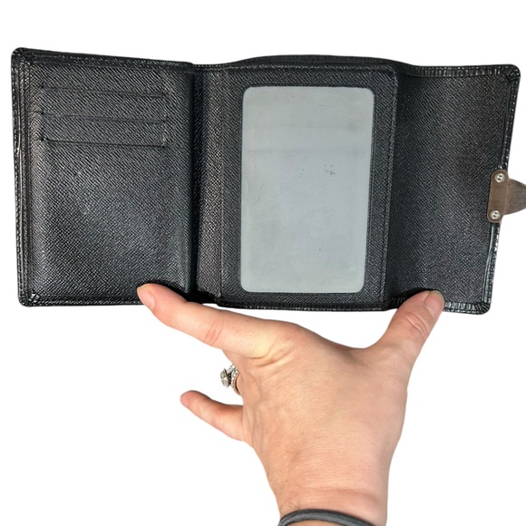 Louis Vuitton black Epi Koala lock trifold mens or women’s unisex wallet - Picture 5 of 10